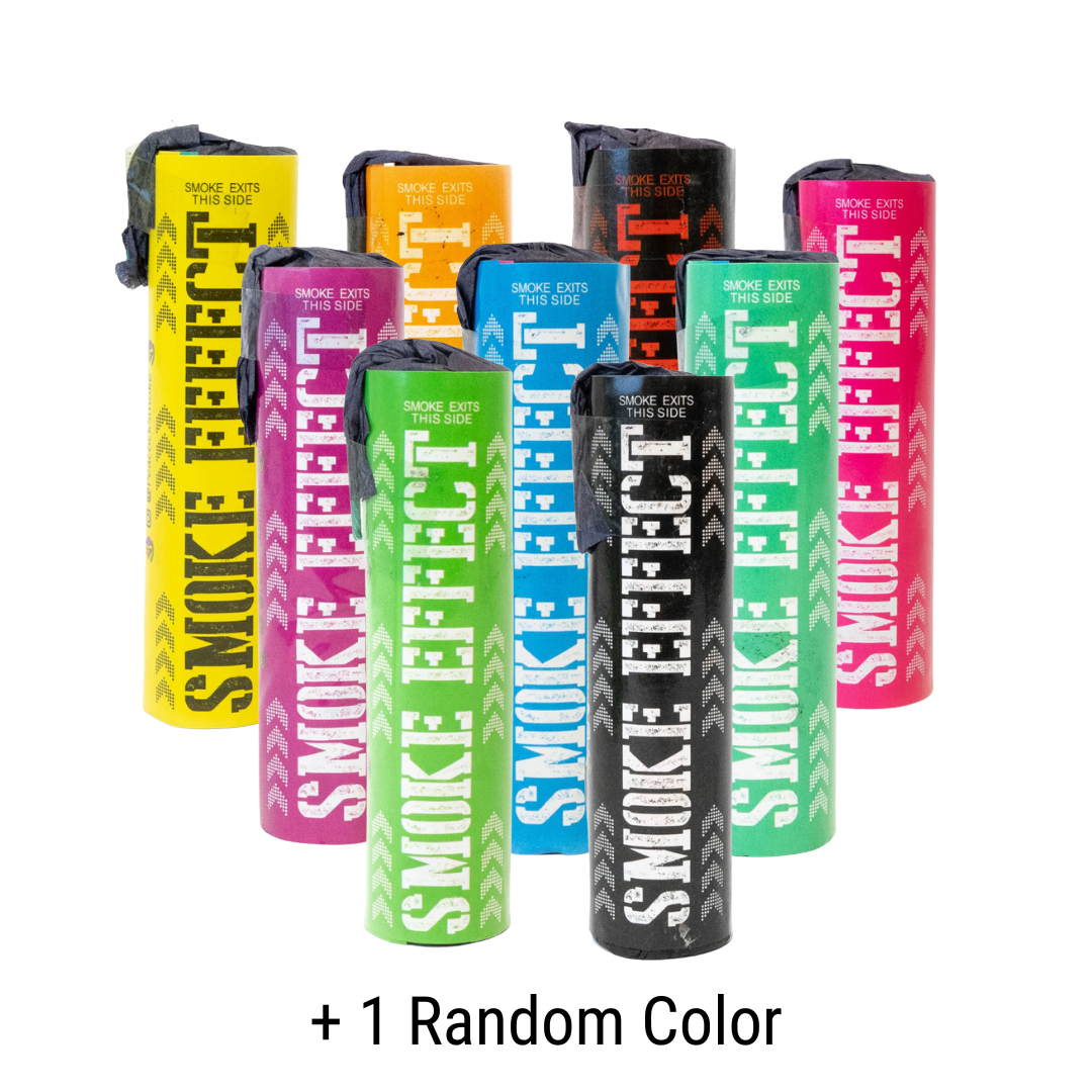 coloured vape smoke Wick Activated Smoke Bomb 10 Pack Rainbow