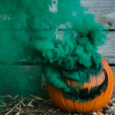 How to Make a Smoking Pumpkin with Smoke Grenades for Halloween