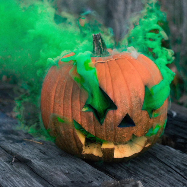 green smoke bomb